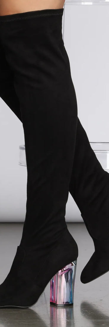 Galaxy Gurl Over The Knee Boots