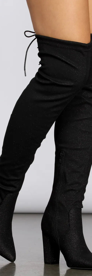 Get To The Point Toe Over The Knee Boots