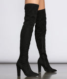No Joke Glitter Thigh High Boots