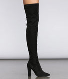 No Joke Glitter Thigh High Boots