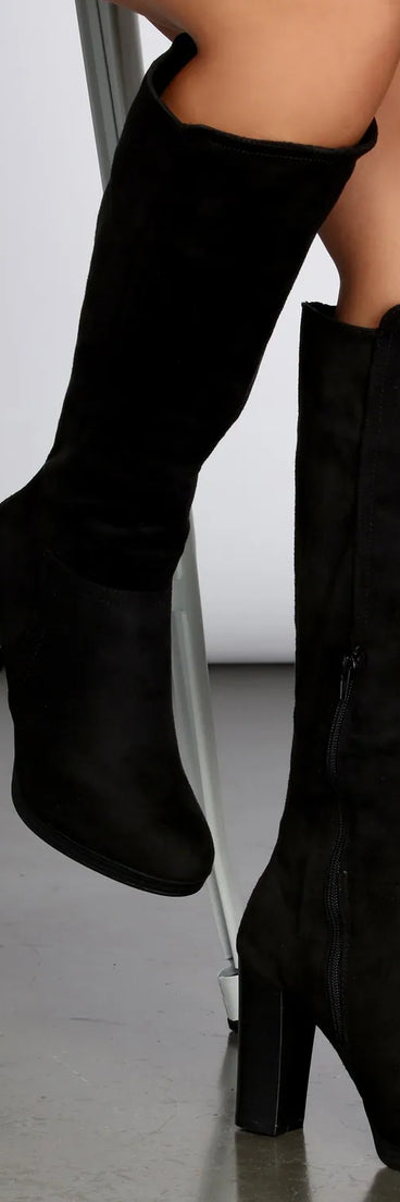 Lovely Days Tall Suede Boots