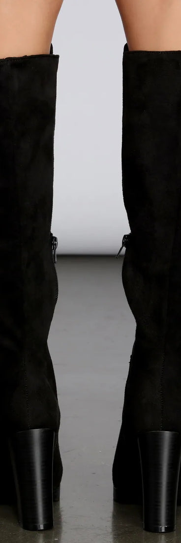 Lovely Days Tall Suede Boots