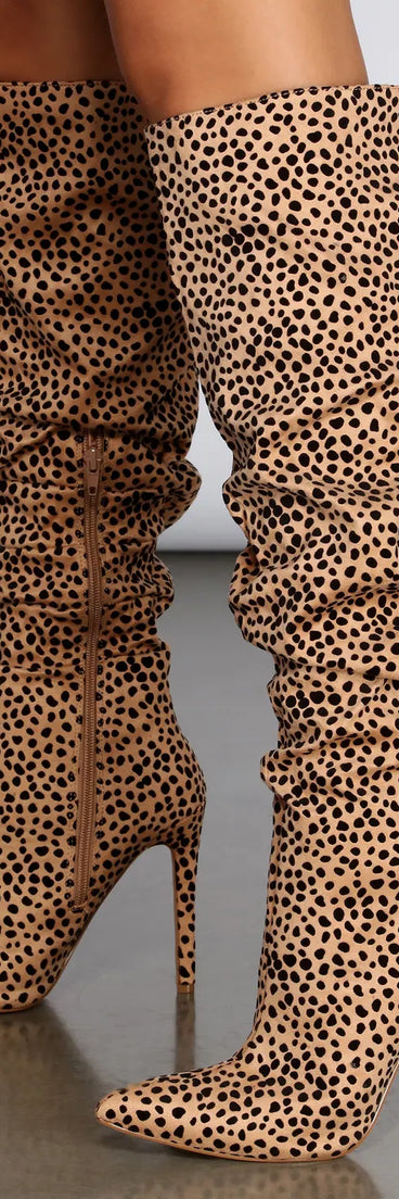 Spotted From Afar Stiletto Boots