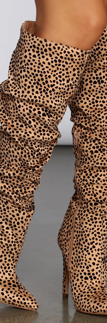 Spotted From Afar Stiletto Boots