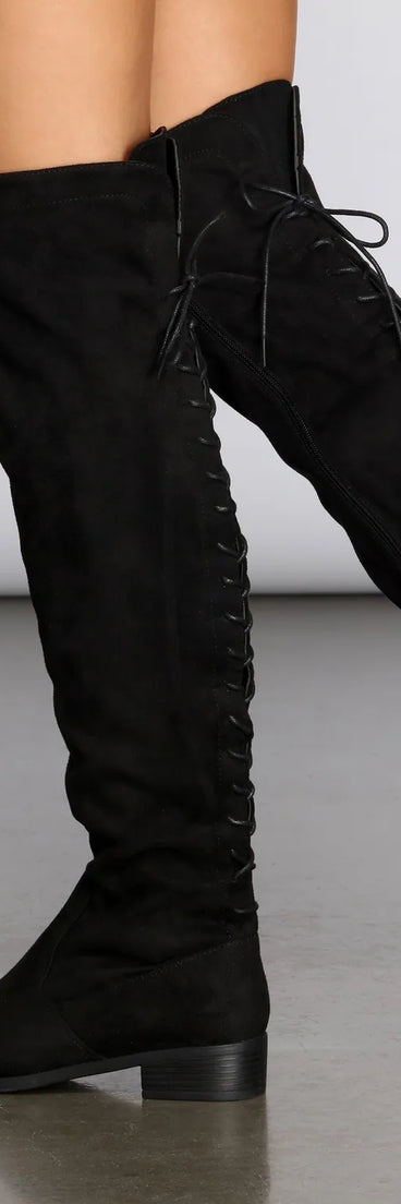 Stay A While Over The Knee Boots