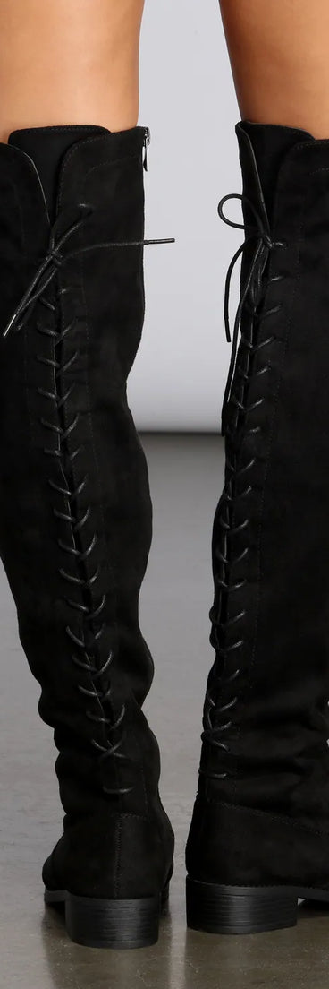 Stay A While Over The Knee Boots