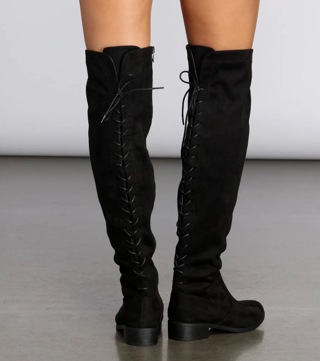 お得‼️広辞苑　ほぼ新品　値下げします！ Stay A While Over The Knee Boots | Windsor