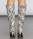 Slither In Style Stiletto Boots