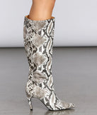 Slither In Style Stiletto Boots