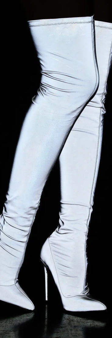 Reflective Over The Knee Boots