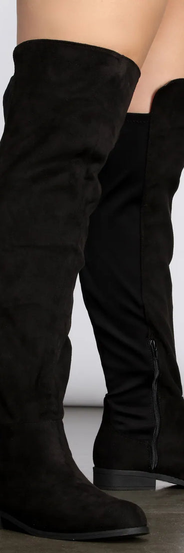 I Want It All 50/50 Wide Calf Boots