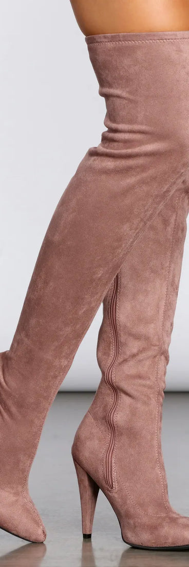 All About The Mauves Thigh High Boots
