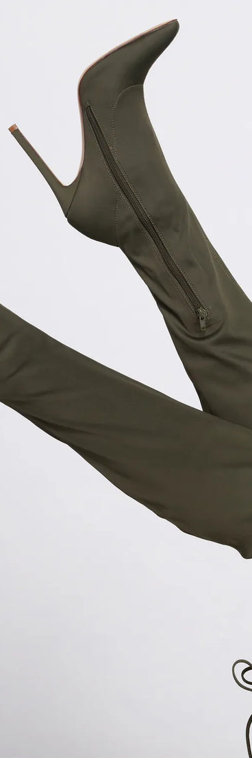 A Posh Vibe Thigh high Stiletto Boots