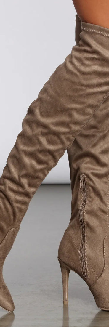 Stop And Stare Thigh High Stiletto Boots