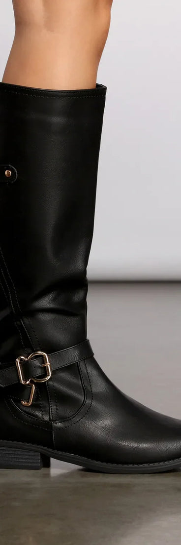 Chic Wide Fit Below The Knee Boots