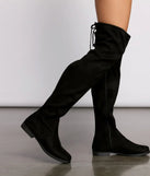 Simply Stylish Flat Over The Knee Boots