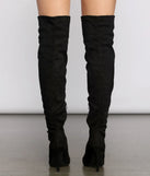 Essential Faux Suede Stiletto Thigh High Boots