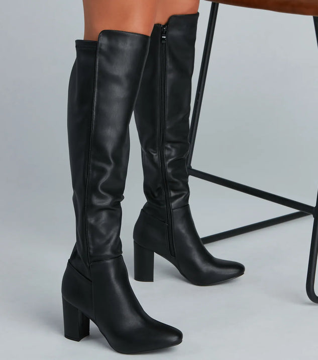 Western Vibes Faux Leather Boots