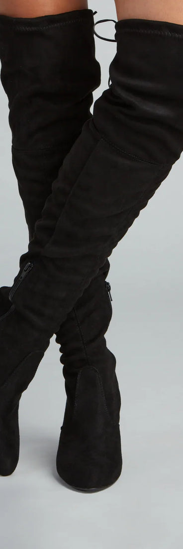 Long Story Short Faux Suede Boots