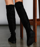 Walk It Out Faux Suede Lace Up Boots