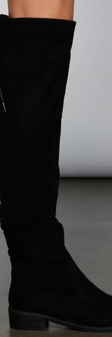 Walk It Out Faux Suede Lace Up Boots