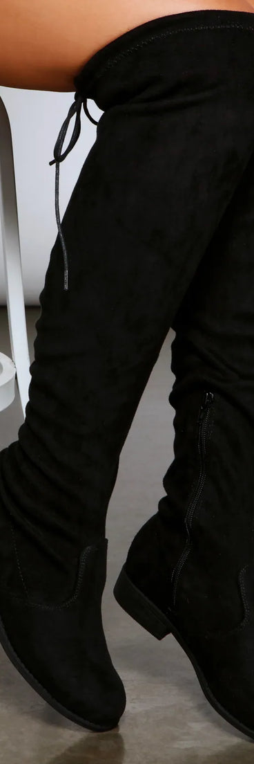 Classic Faux Suede Over-The-Knee Boots