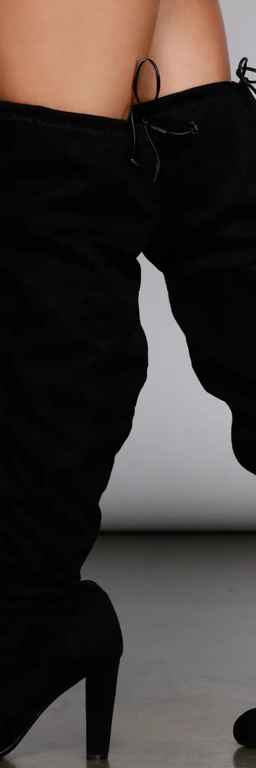 Slay the Day Faux Suede Wide-Fit Boots