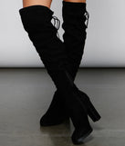 So Classic Faux Suede Platform Boots