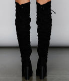 So Classic Faux Suede Platform Boots
