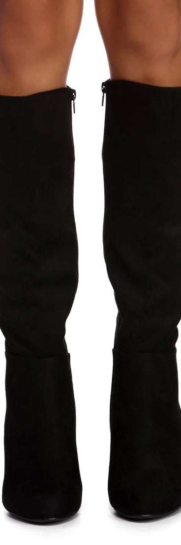 Lace Me Up Suede Boots