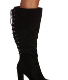 Lace Me Up Suede Boots