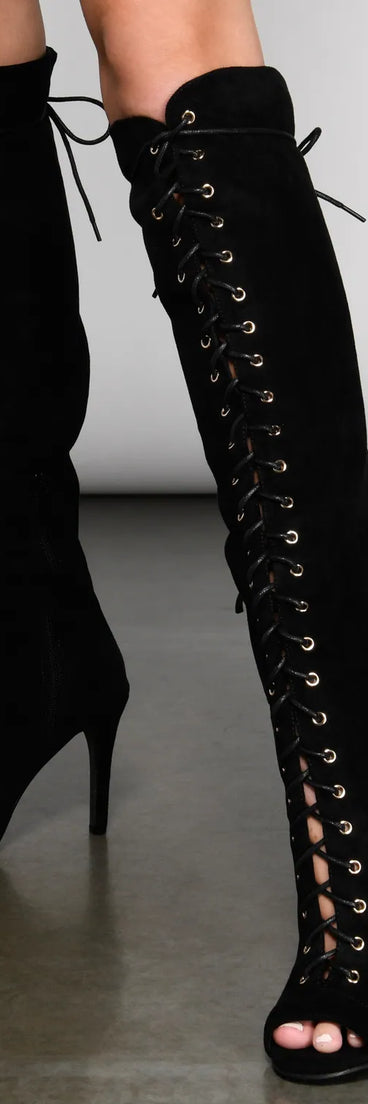 Step Out And Slay Knee-High Stiletto Boots