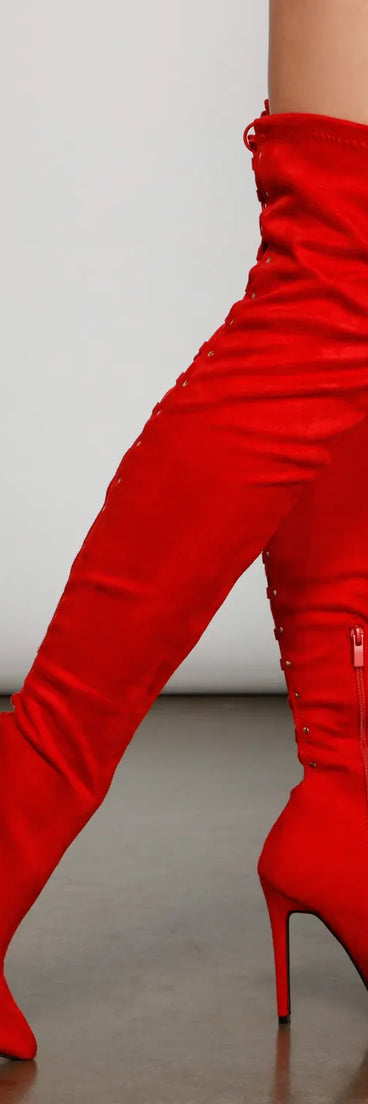 Hot Like Fire Over-The-Knee Stiletto Boots
