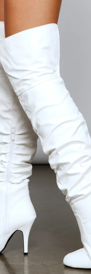 Walk It Out Scunched Over-The-Knee Boots