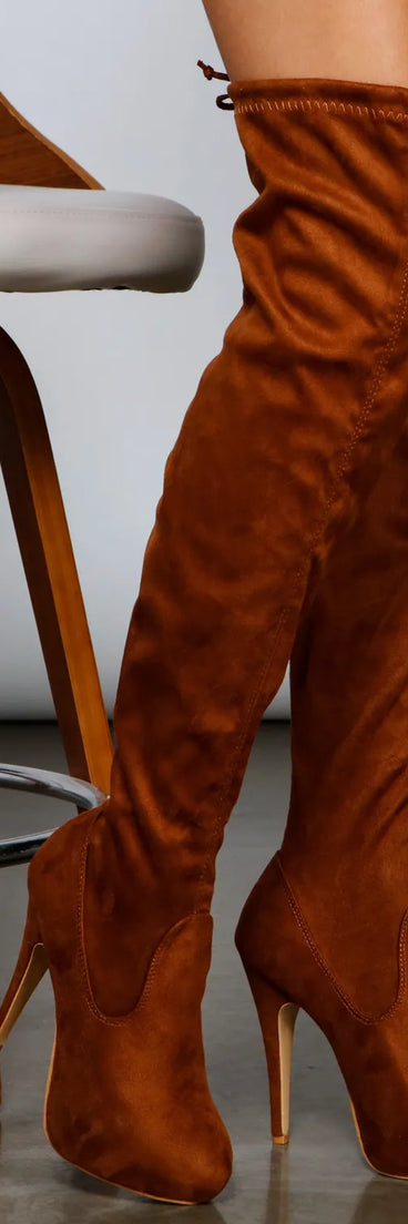 Fall Vibes Over-The-Knee Stiletto Boots