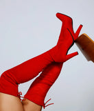 Chic Stunner Over The Knee Faux Suede Boots