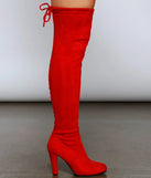 Chic Stunner Over The Knee Faux Suede Boots