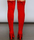 Chic Stunner Over The Knee Faux Suede Boots