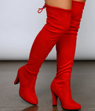 Chic Stunner Over The Knee Faux Suede Boots