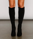 Level Up Faux Suede Stiletto Heel Boots