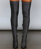 Bring The Shine Over The Knee Boots