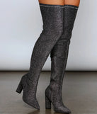 Bring The Shine Over The Knee Boots
