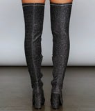 Bring The Shine Over The Knee Boots