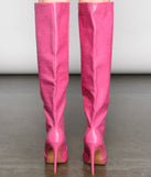 Stylish Gater Knee-High Stiletto Boots