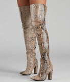 The Chic Standard Snake Boots