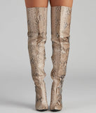 The Chic Standard Snake Boots