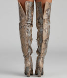 The Chic Standard Snake Boots