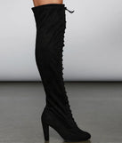 Luxe Lace-Up Over-The-Knee Boots