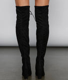 Luxe Lace-Up Over-The-Knee Boots