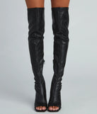 Sleek And Stunning Faux Leather Boots